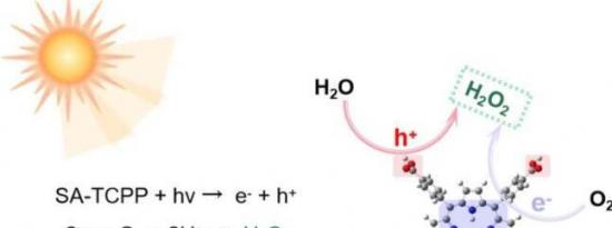 一种能从氧气和水中产生过氧化氢的光催化剂