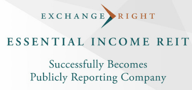 ExchangeRight的基本收入房地产投资信托基金成功成为公开报告公司