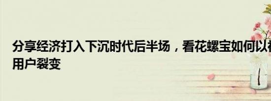 分享经济打入下沉时代后半场，看花螺宝如何以社交链进行用户裂变