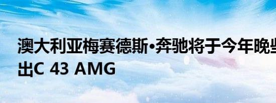 澳大利亚梅赛德斯·奔驰将于今年晚些时候推出C 43 AMG