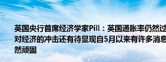 英国央行首席经济学家Pill：英国通胀率仍然过高多次加息对经济的冲击还有待显现自5月以来有许多消息显示通胀仍然顽固