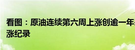 看图：原油连续第六周上涨创逾一年来最长连涨纪录