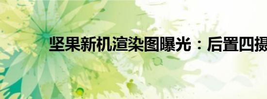 坚果新机渲染图曝光：后置四摄