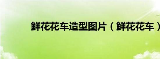 鲜花花车造型图片（鲜花花车）