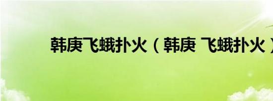 韩庚飞蛾扑火（韩庚 飞蛾扑火）