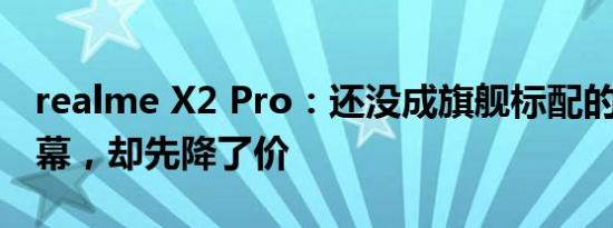 realme X2 Pro：还没成旗舰标配的90Hz屏幕，却先降了价