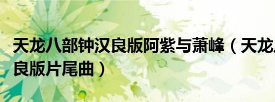 天龙八部钟汉良版阿紫与萧峰（天龙八部钟汉良版片尾曲）