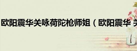 欧阳震华关咏荷陀枪师姐（欧阳震华 关咏荷）