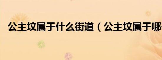 公主坟属于什么街道（公主坟属于哪个区）