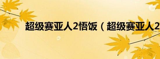 超级赛亚人2悟饭（超级赛亚人2）