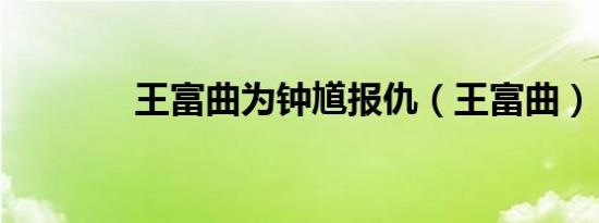 王富曲为钟馗报仇（王富曲）