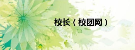校长（校团网）