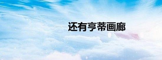 还有亨蒂画廊