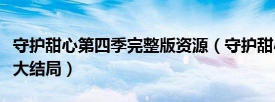 守护甜心第四季完整版资源（守护甜心第四季大结局）