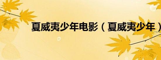 夏威夷少年电影（夏威夷少年）