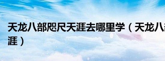 天龙八部咫尺天涯去哪里学（天龙八部咫尺天涯）