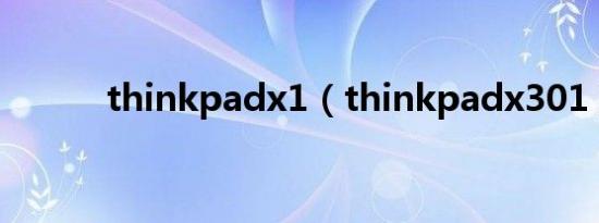 thinkpadx1（thinkpadx301）