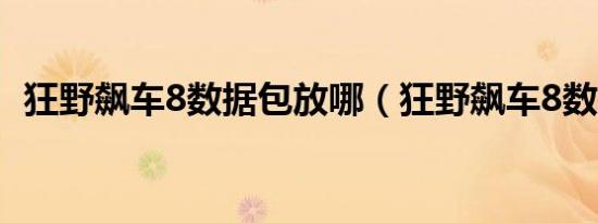 狂野飙车8数据包放哪（狂野飙车8数据包）