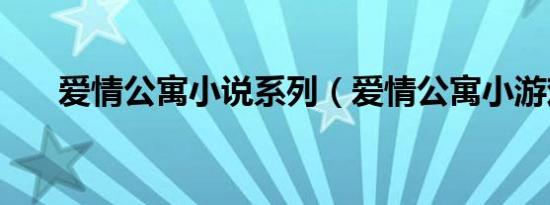 爱情公寓小说系列（爱情公寓小游戏）