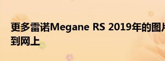 更多雷诺Megane RS 2019年的图片被泄露到网上