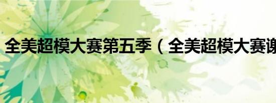 全美超模大赛第五季（全美超模大赛谢霆锋）