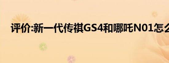 评价:新一代传祺GS4和哪吒N01怎么样？