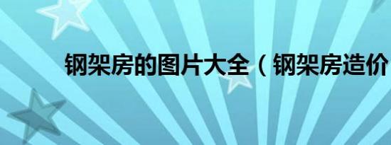 钢架房的图片大全（钢架房造价）