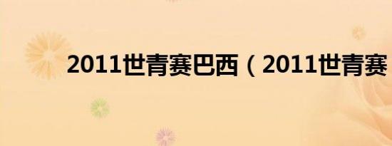 2011世青赛巴西（2011世青赛）