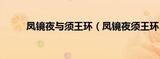 凤镜夜与须王环（凤镜夜须王环）