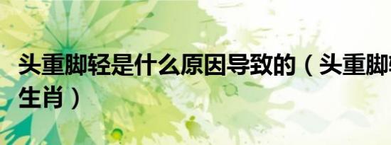 头重脚轻是什么原因导致的（头重脚轻是什么生肖）