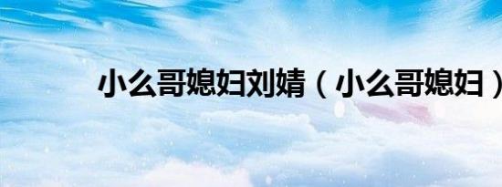 小么哥媳妇刘婧（小么哥媳妇）