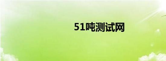 51吨测试网