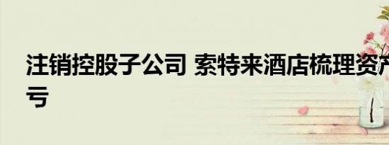 注销控股子公司 索特来酒店梳理资产意在减亏