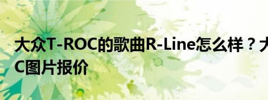 大众T-ROC的歌曲R-Line怎么样？大众T-R0C图片报价