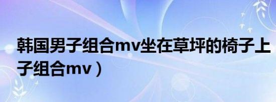 韩国男子组合mv坐在草坪的椅子上（韩国男子组合mv）