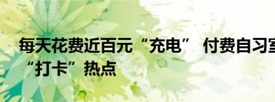 每天花费近百元“充电” 付费自习室成假期“打卡”热点