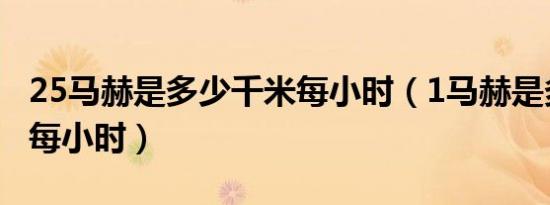 25马赫是多少千米每小时（1马赫是多少千米每小时）