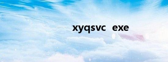 xyqsvc  exe
