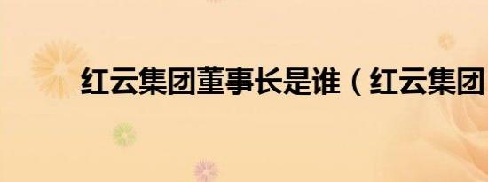 红云集团董事长是谁（红云集团）