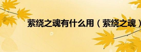 萦绕之魂有什么用（萦绕之魂）