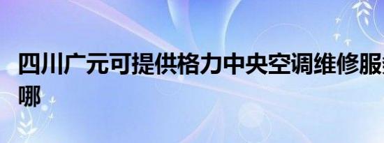 四川广元可提供格力中央空调维修服务地址在哪
