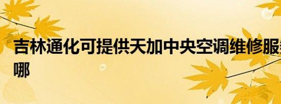 吉林通化可提供天加中央空调维修服务地址在哪