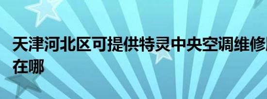 天津河北区可提供特灵中央空调维修服务地址在哪