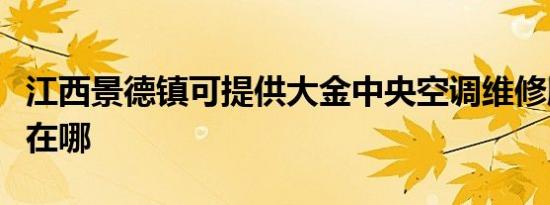 江西景德镇可提供大金中央空调维修服务地址在哪