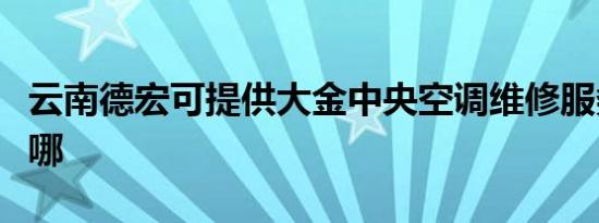 云南德宏可提供大金中央空调维修服务地址在哪