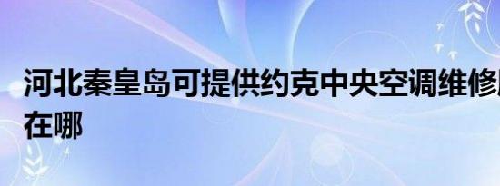 河北秦皇岛可提供约克中央空调维修服务地址在哪