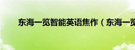 东海一览智能英语焦作（东海一览）