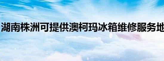 湖南株洲可提供澳柯玛冰箱维修服务地址在哪