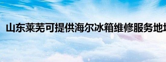 山东莱芜可提供海尔冰箱维修服务地址在哪