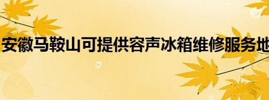 安徽马鞍山可提供容声冰箱维修服务地址在哪
